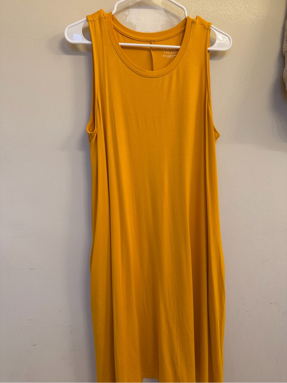 Time&Tru Sleeveless Mustard Maroon Black/White stripped Tank Dresses med & large